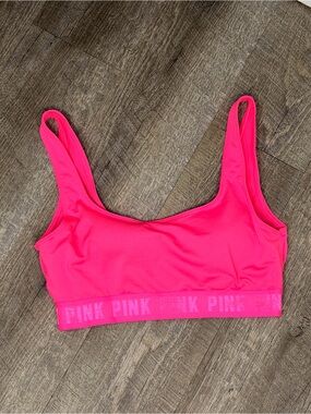 PINK Victoria's Secret Neon Pink Scoop Bralette